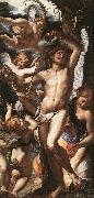PROCACCINI, Giulio Cesare St Sebastian Tended by Angels af France oil painting reproduction